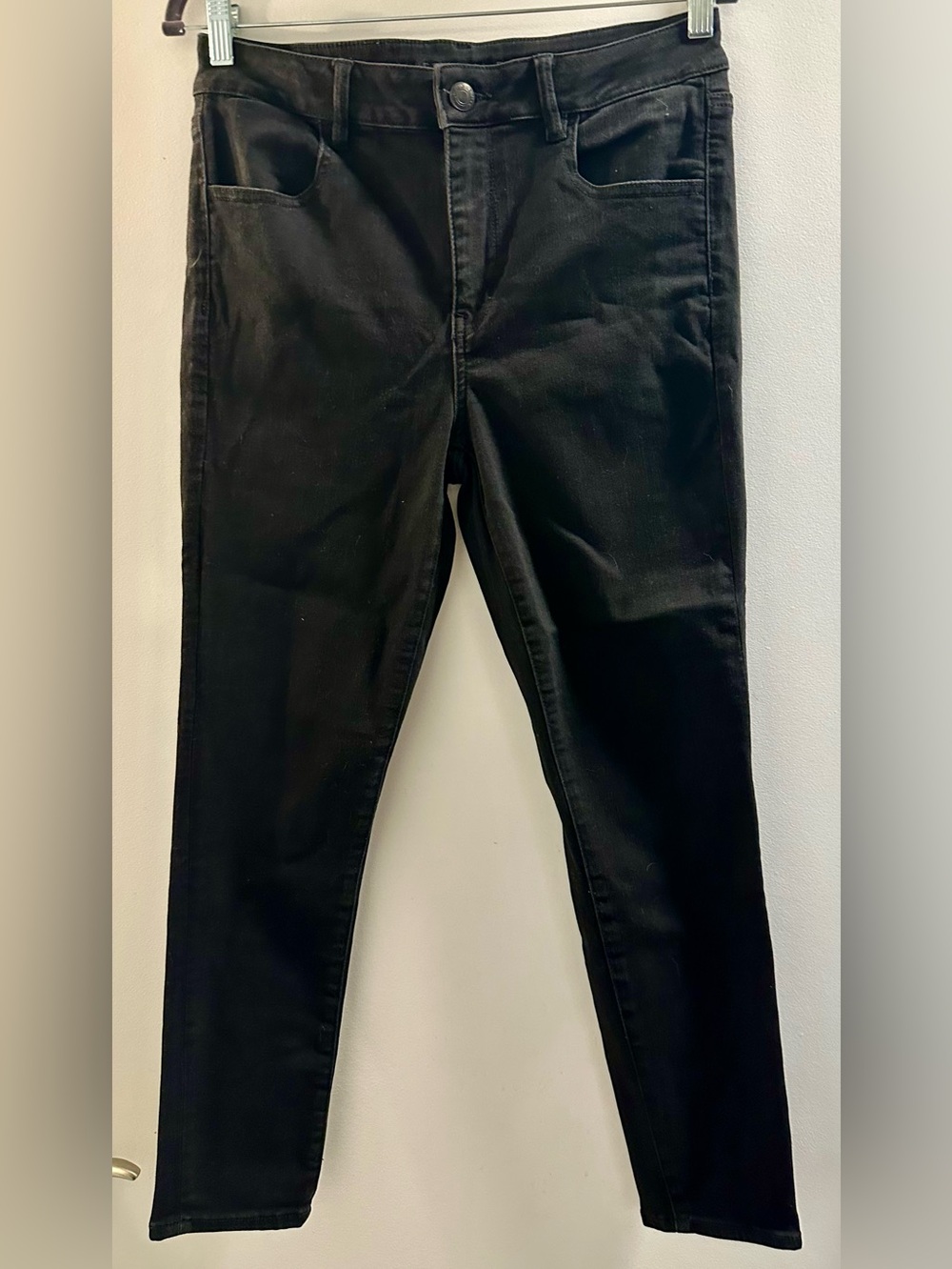 American Eagle Black Next Level Stretch Skinny Jeans Size 12 Short